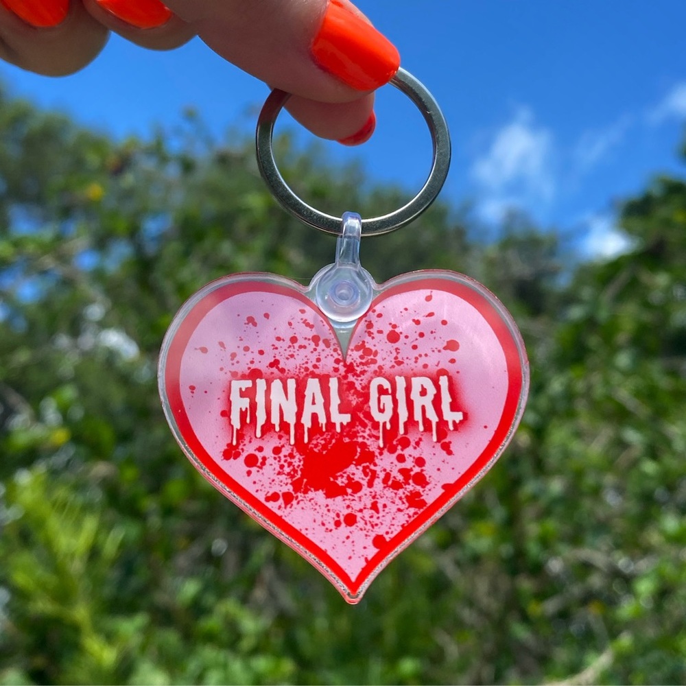 Halloween Horror Final Girl Trope Keychain 💋🔪
